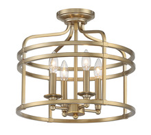 Minka-Lavery 1094-740 - 4 LIGHT SEMI FLUSH