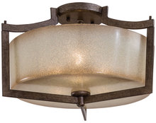 Minka-Lavery 4397-573 - 3 LIGHT SEMI FLUSH MOUNT