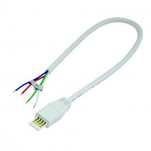 Nora NAL-810/72W - 72"  Power Line Cable Open Wire for Lightbar Silk,  White