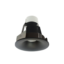 Nora NIR-4RNBCDXBB - 4&#34; Iolite LED Round Bullnose Retrofit, 800lm / 12W, Comfort Dim, Black Finish