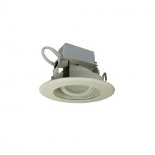 Nora NLCBC-46930XWWLE4EM - 4&#34; Cobalt Adjustable LED Retrofit, 1000lm / 12W, 3000K, White Reflector / White Flange,