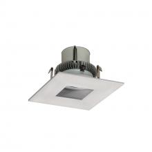 Nora NLCBC2-45527WW/10 - 4&#34; Cobalt Click LED Retrofit, Square Pinhole, 1000lm / 12W, 2700K, White Flange