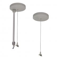 Nora NLUD-PCCA/6W-20 - 20&#39; Pendant & Power Mounting Kit for NLUD Series, Aluminum Finish, wired for EM
