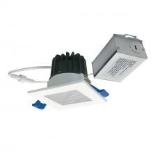 Nora NM2-2SB6027MPW - 2&#34; M2 Square LED Baffled Downlight, 600lm / 8W, 2700K, 120V, Matte Powder White