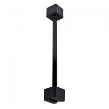 Nora NT-322B - 18&#34; Track Extension Rod, 1 or 2 Circuit Track, Black