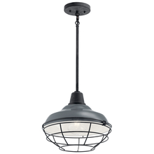 Kichler 49992GG - Pier™ 1 Light 12&#34; Convertible Pendant Gloss Grey