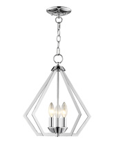 Livex Lighting 40923-05 - 3 Light CH Mini Chandelier/Ceiling Mount