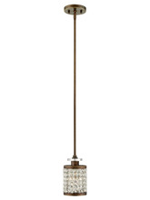 Livex Lighting 50560-64 - 1 Light Palacial Bronze Mini Pendant