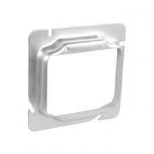 Aura Electric 19-5202-5/8 - 4 Inch Square 5/8 Inch Two Gang Adapter Device Ring Raised Square