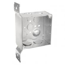 Aura Electric 19DW-1/2-3/4D - 4x4 x 2-1/8 Inch Drywall Outlet Box with 1/2 Inch and 3/4 Inch Knockouts FM Bracket