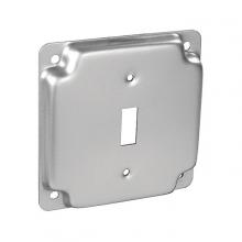 Aura Electric 19-T - 4 Inch Square 1 Toggle Switch Outlet Cover Raised