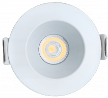 Goodlite G-48471 - White Smooth Round Trim For M1 Module 1 Inch 5CCT 7W LED