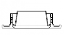 Creative Systems Lighting ED3-TC1 - Thick Ceiling Adapter for 3&#34; New Eco-Downlight Systems 15/16&#34; to 2&#34;