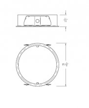 Creative Systems Lighting ED1-TC1 - Thick Ceiling Adapter for 1&#34; New Eco-Downlight Systems 15/16&#34; to 2&#34;