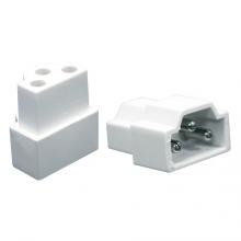 Contech Lighting LPACE-P - End-to-End Connector White for LPU2 and LPL4 Series LED Linear Undercabinet Lighting