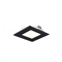 DALS Lighting 5004SQ-CC-BK - Black 4 Inch Square CCT LED Recessed Panel Light