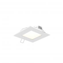 DALS Lighting 5004SQ-CC-WH - White 4 Inch Square CCT LED Recessed Panel Light