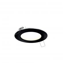 DALS Lighting 5006-CC-BK - Black 6 Inch Round CCT LED Recessed Panel Light