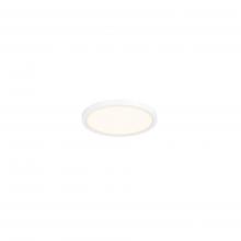DALS Lighting 7205-WH - White 5 Inch Slim Round LED Flush Mount