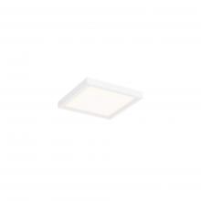 DALS Lighting 7205SQ-WH - White 5 Inch Slim Square LED Flush Mount
