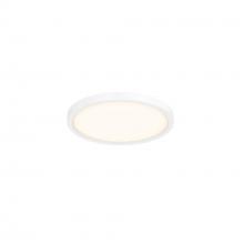 DALS Lighting 7207-WH - White 7 Inch Slim Round LED Flush Mount