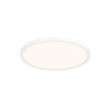 DALS Lighting 7209-WH - White 9 Inch Slim Round LED Flush Mount