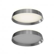 DALS Lighting CFH12-3K-SN - Satin Nickel Aurora 12 Inch Dual-Light Dimmable LED Flush Mount