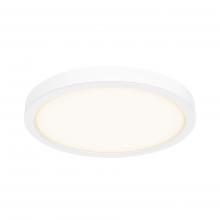DALS Lighting CFLEDR14-CC-WH - White 14 Inch Round Indoor/Outdoor LED Flush Mount