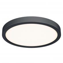 DALS Lighting CFLEDR18-CC-BK - Black 18 Inch Round Indoor/Outdoor LED Flush Mount