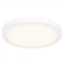 DALS Lighting CFLEDR18-CC-WH - White 18 Inch Round Indoor/Outdoor LED Flush Mount