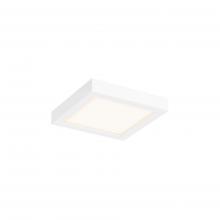 DALS Lighting CFLEDSQ06-CC-WH - White 6 Inch Square Indoor/Outdoor LED Flush Mount