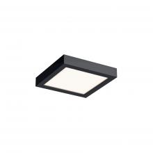 DALS Lighting CFLEDSQ06-CC-BK - Black 6 Inch Square Indoor/Outdoor LED Flush Mount