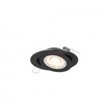 DALS Lighting FGM4-3K-BK - Black 4 Inch Flat Recessed LED Gimbal Light