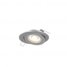 DALS Lighting FGM4-3K-SN - Satin Nickel 4 Inch Flat Recessed LED Gimbal Light