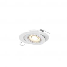 DALS Lighting FGM4-3K-WH - White 4 Inch Flat Recessed LED Gimbal Light