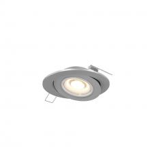 DALS Lighting FGM4-CC-SN - Satin Nickel 4 Inch Flat Recessed LED Gimbal Light