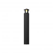 DALS Lighting LEDPATH003D-BK - Black 4 Inch X-Shaped Luminaire LED Bollard Path Light
