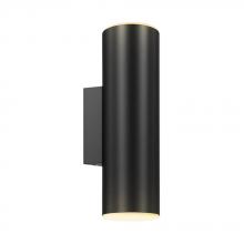 DALS Lighting LEDWALL-A-BK - Black 4 Inch Round Adjustable LED Cylinder Sconce