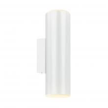 DALS Lighting LEDWALL-A-WH - White 4 Inch Round Adjustable LED Cylinder Sconce