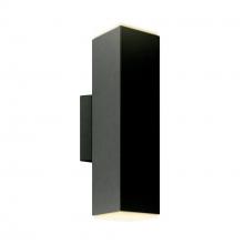 DALS Lighting LEDWALL-B-BK - Black 4 Inch Square Adjustable LED Cylinder Sconce