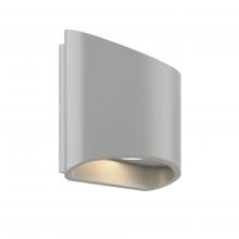 DALS Lighting LEDWALL-H-SG - Silver Grey 6 Inch Oval Up/Down LED Wall Sconce