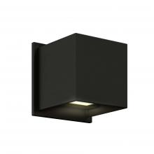 DALS Lighting LEDWALL001D-BK - Black Square Directional Up/Down LED Wall Sconce