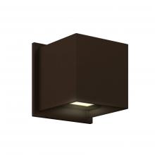 DALS Lighting LEDWALL001D-BR - Bronze Square Directional Up/Down LED Wall Sconce