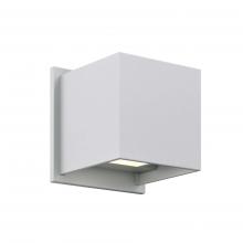 DALS Lighting LEDWALL001D-SG - Satin Grey Square Directional Up/Down LED Wall Sconce