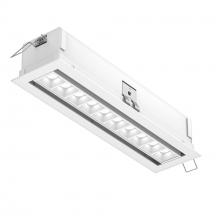 DALS Lighting MSL10G-3K-AWH - All White 10 Light Microspot Adjustable Recessed Down Light