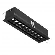 DALS Lighting MSL10G-3K-BK - Black 10 Light Microspot Adjustable Recessed Down Light