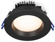 Lotus LED Lights LL4RR-27K-BK - 4 Inch Round Regressed Plenum 14.5W LED 2700K Black 95 Deg 950 lm Type IC CRI 90+