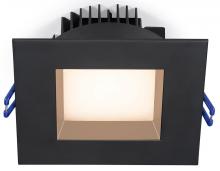 Lotus LED Lights LL4SR-27K-BK - 4 Inch Square Regressed Plenum 14.5W LED 2700K Black 95 Deg 850 lm Type IC CRI 90+