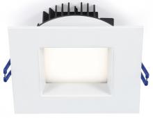 Lotus LED Lights LL4SR-27K-WH - 4 Inch Square Regressed Plenum 14.5W LED 2700K White 95 Deg 850 lm Type IC CRI 90+