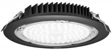 Lotus LED Lights LL8R-30K-BK - 8 Inch Round Commercial 40W LED 3000K Black 45 Deg 4500 lm Type IC IP65 CRI 80